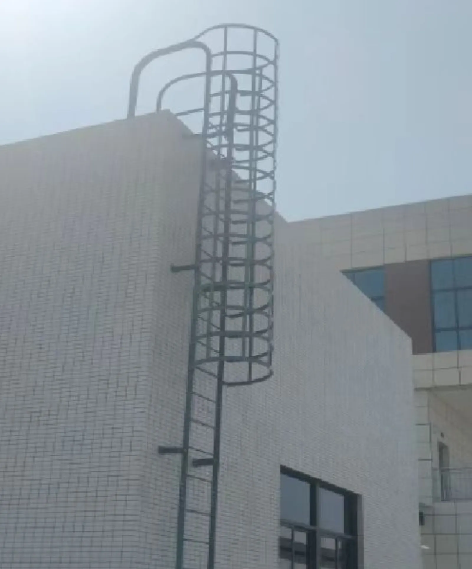 Кровельная лестница для безопасного выхода на крышу — фото продукции Dengtai